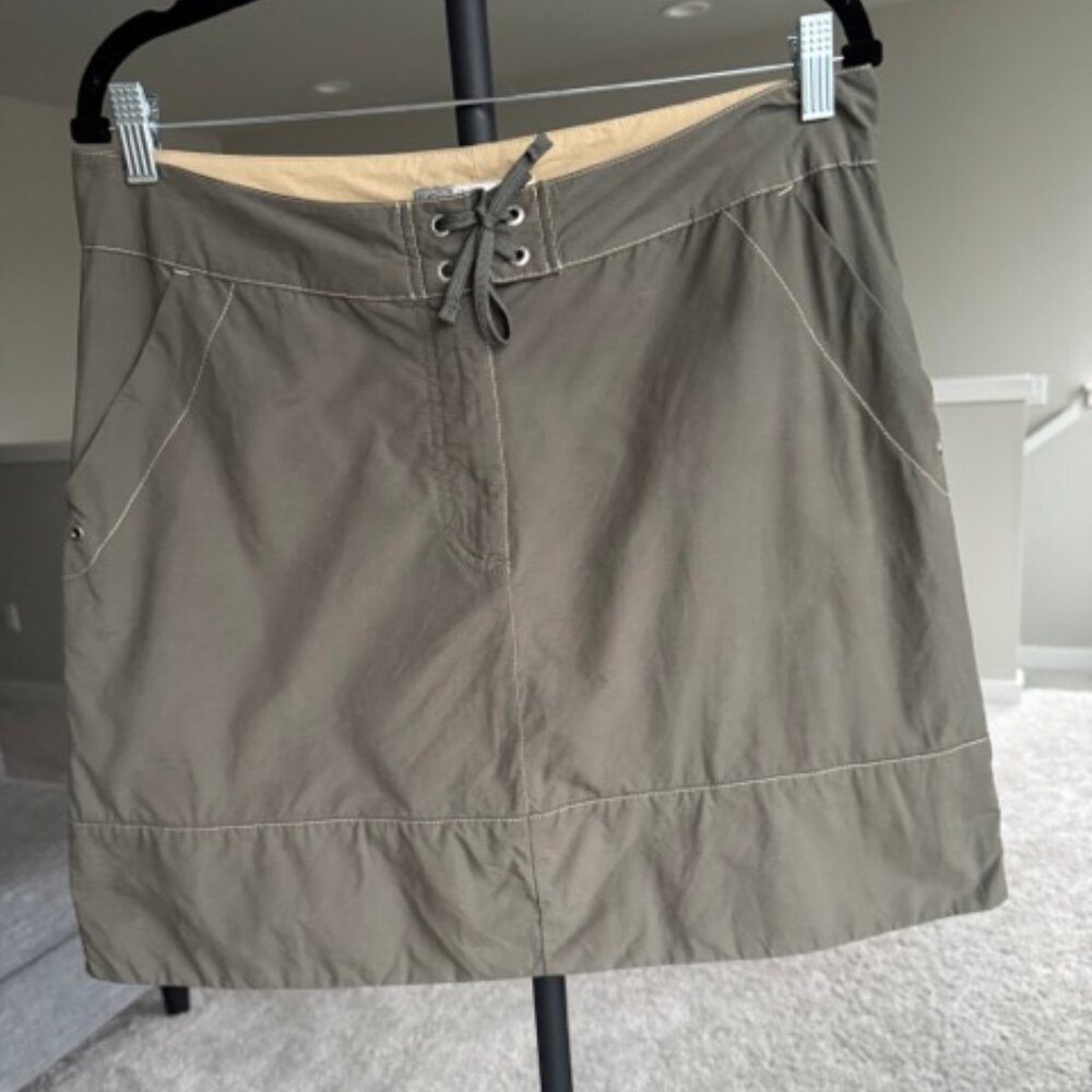 Miniskirt with boardshort-type details